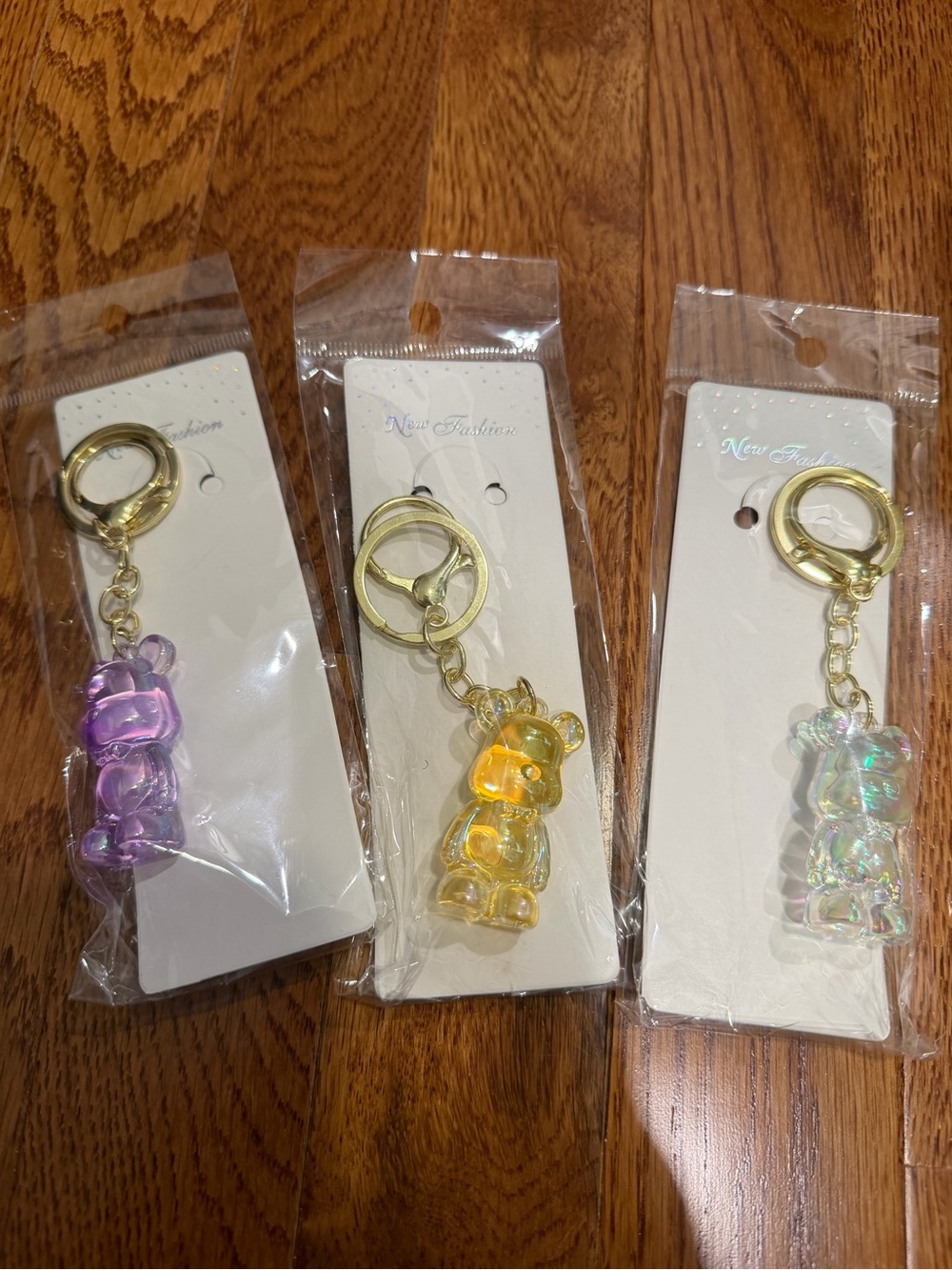 Iridescent Gummy Bear Keychain / Bag Charm Choose your color - Picture 2 of 5
